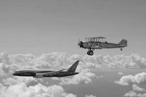 Boeing Legacy black and white poster