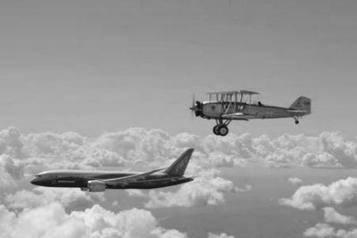Boeing Legacy Black and White Metal Poster Choose Style The Poster Depot