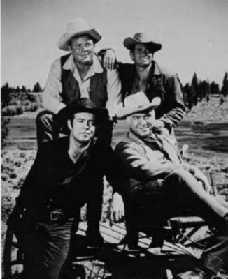 Bonanza Poster Black and White Poster On Sale United States