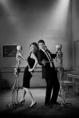 Bones black and white poster