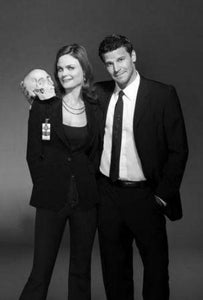 Bones black and white poster