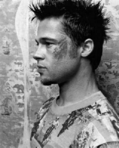 Brad Pitt black and white poster