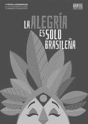 Brasil black and white poster