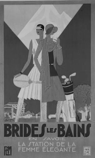 Brides Les Bains poster Black and White poster for sale cheap United States USA