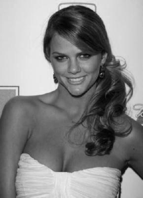 Brooklyn Decker black and white poster