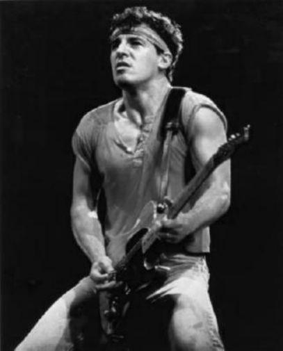 Bruce Springsteen black and white poster