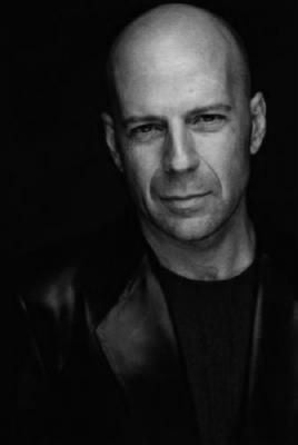 Bruce Willis Poster Black and White Mini Poster 11