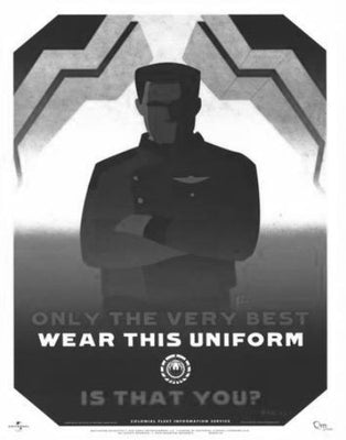 Battlestar Galactica poster Black and White poster for sale cheap United States USA