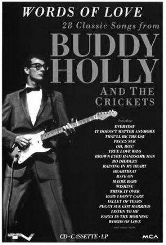 Buddy Holly poster tin sign Wall Art