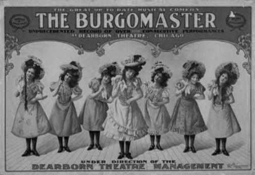 Burgomaster black and white poster