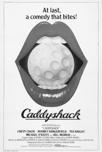Caddyshack Black and White Poster 24