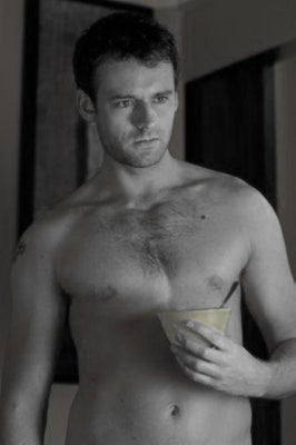 Callum Blue black and white poster