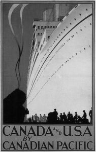 Canadian Pacific Poster Black and White Poster On Sale United States