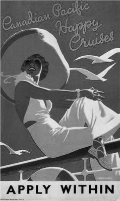 Canadian Pacific Poster Black and White Poster 16x24 The Poster Depot