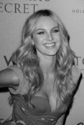 Candice Swanepoel black and white poster