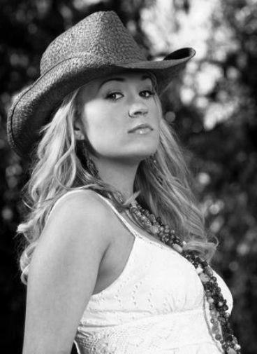 Carrie Underwood black and white poster