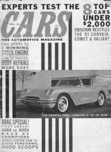 Cars Magazine black and white poster