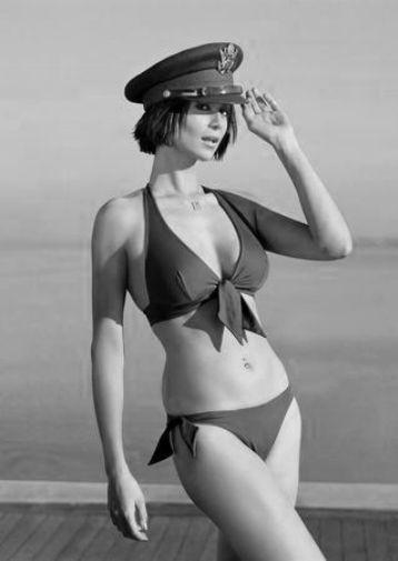 Catherine Bell Poster Black and White Poster 16x24 | The Poster Depot The Poster Depot