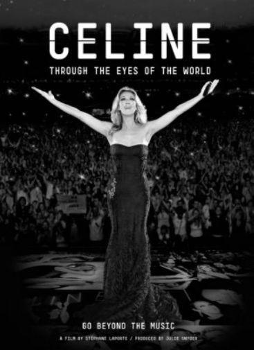 Celine Dion black and white poster