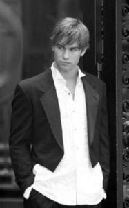 Chace Crawford black and white poster