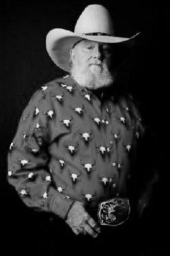 Charlie Daniels black and white poster