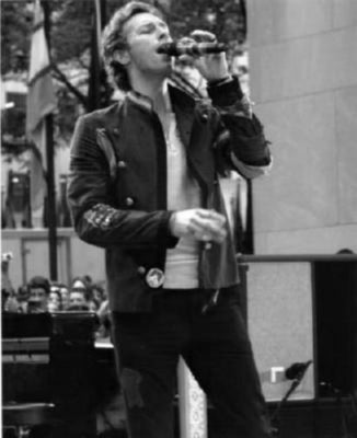 Chris Martin Poster Black and White Mini Poster 11"x17"