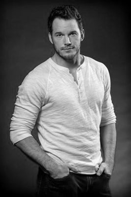 Chris Pratt Poster Black and White Mini Poster 11"x17"