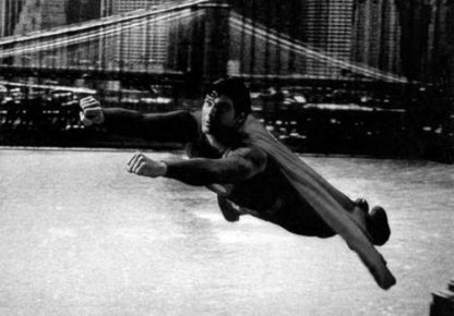 Christopher Reeve Metal Poster Print Black and White | The Poster Depot The Poster Depot