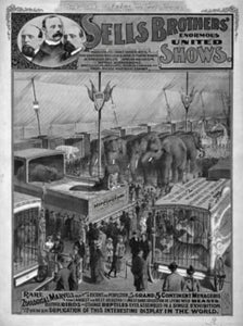 Circus Poster Black and White Mini Poster 11"x17"