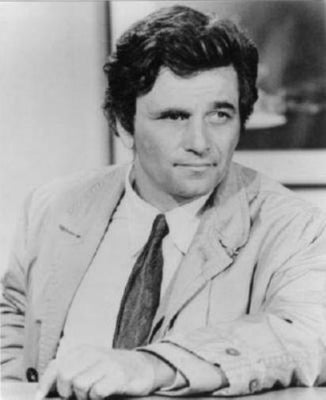 Columbo Poster Black and White Poster On Sale United States