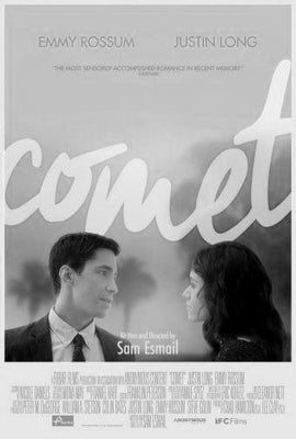 Comet black and white poster