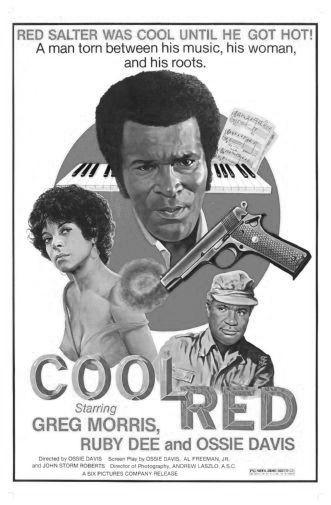 Cool Red black and white poster