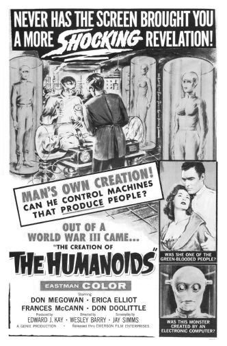 Creation Of Humanoids The Black and White Poster 24