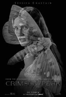 Crimson Peak black and white poster