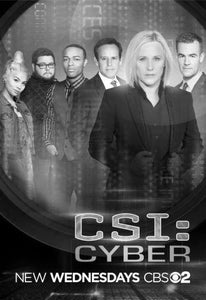 Csi Cyber black and white poster