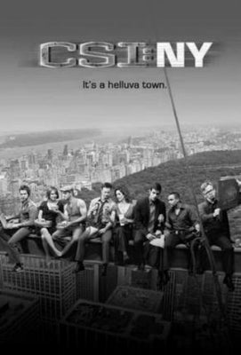 Csi Ny Poster Black and White Mini Poster 11"x17"