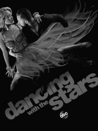 Dancing With The Stars black and white poster