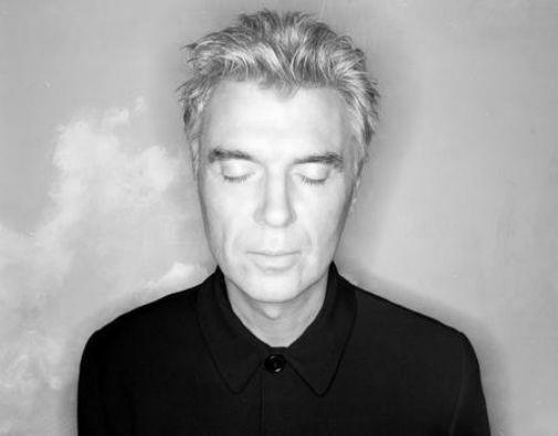 David Byrne black and white poster
