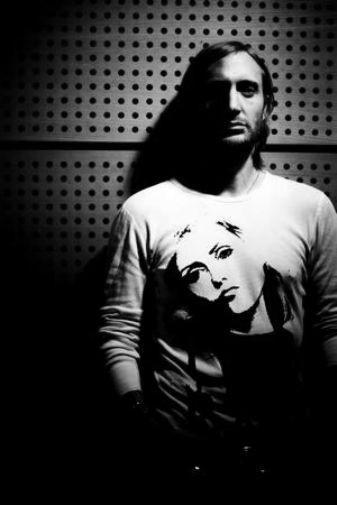 David Guetta black and white poster