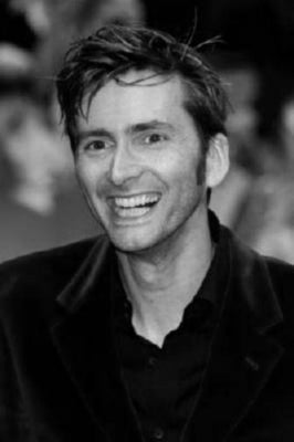 David Tennant black and white poster
