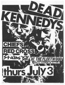 Dead Kennedys Poster Black and White Mini Poster 11"x17"