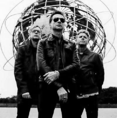 Depeche Mode black and white poster