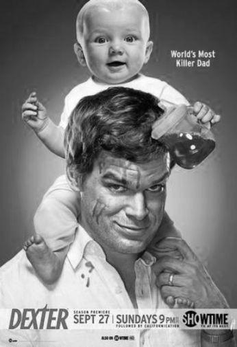 Michael C Hall black and white poster