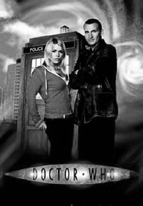 DR. WHO black and white poster