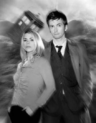 DR. WHO Poster Black and White Mini Poster 11"x17"