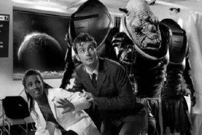 DR. WHO Poster Black and White Mini Poster 11"x17"