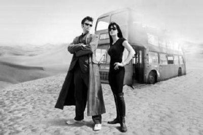 DR. WHO black and white poster