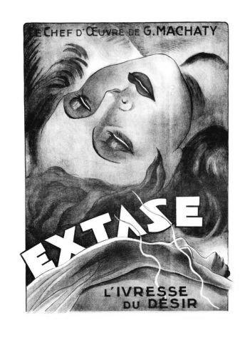 Extase Ecstasy black and white poster