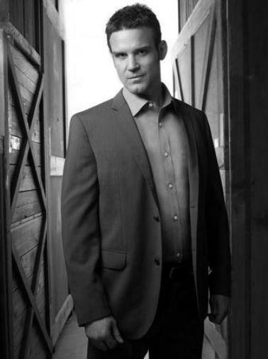 Eddie Mcclintock black and white poster