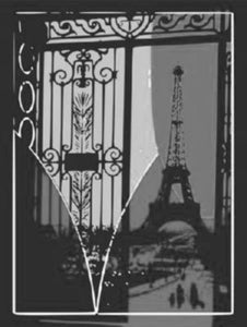Eiffel Tower Pop Art Poster Black and White Mini Poster 11"x17"